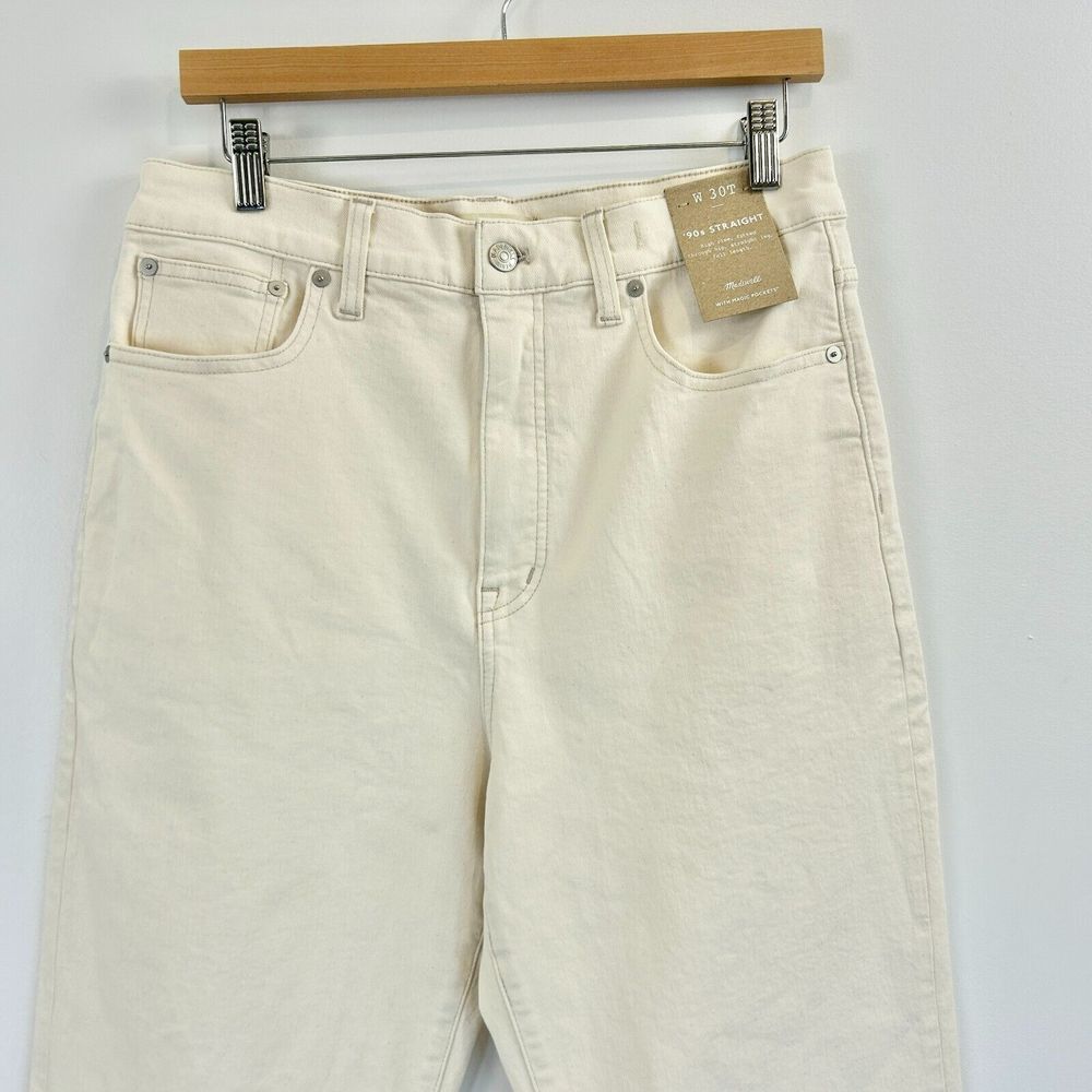 Madewell Jeans Womens 30T‎ The Tall 90s Straight Casual Minimalist Neutral Boho - Picture 5 of 16